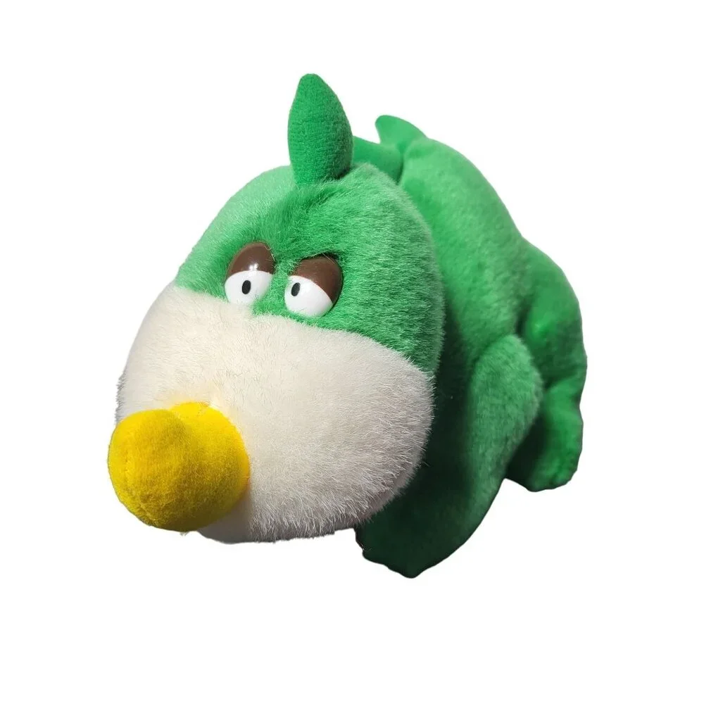 Vintage 1991 Prestige Toy Green Stegosaurus Dinosaur Plush‎ Stuffed Animal Vtg
